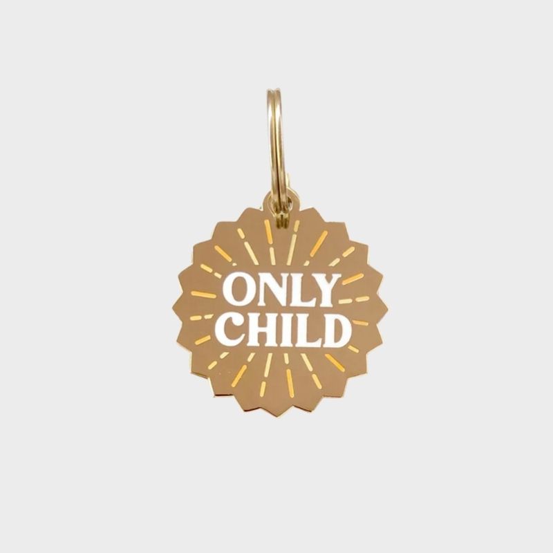 Médaille pour chien "only child" two tails company