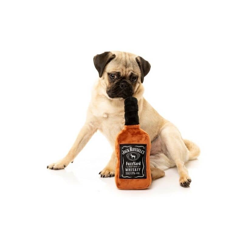jouet pour chien en forme de bouteille de whisky 🥃 FuzzYard