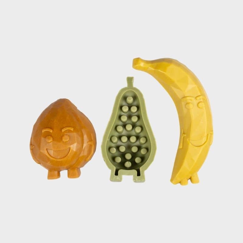 friandises dentaires vegan à mâcher en forme de fruit "Fruity Friends"  Garden Bites