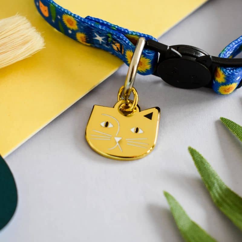 Collier pour chat Niaski - Vincent Van Gogh - détail de la médaille Vincat Van Gogh