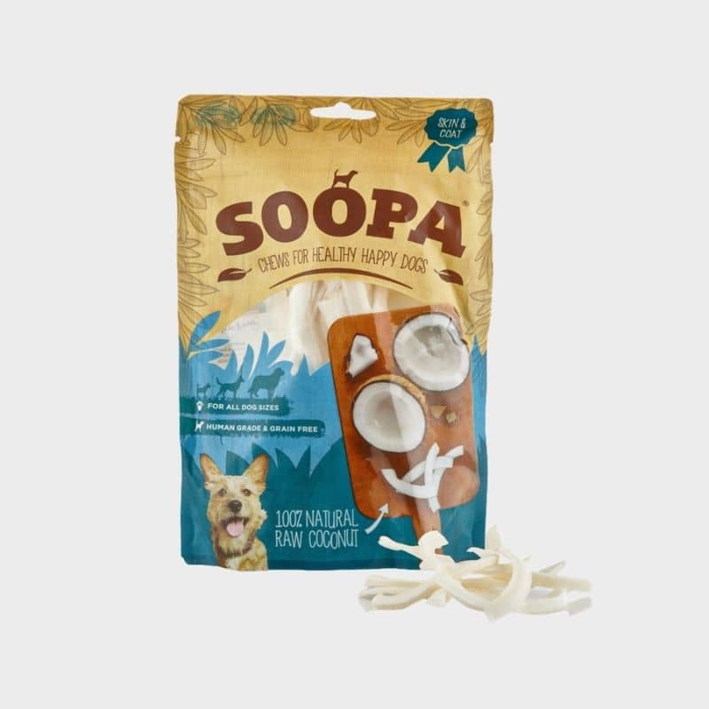 friandises 100% naturelles à base de noix de coco séchée de Soopa