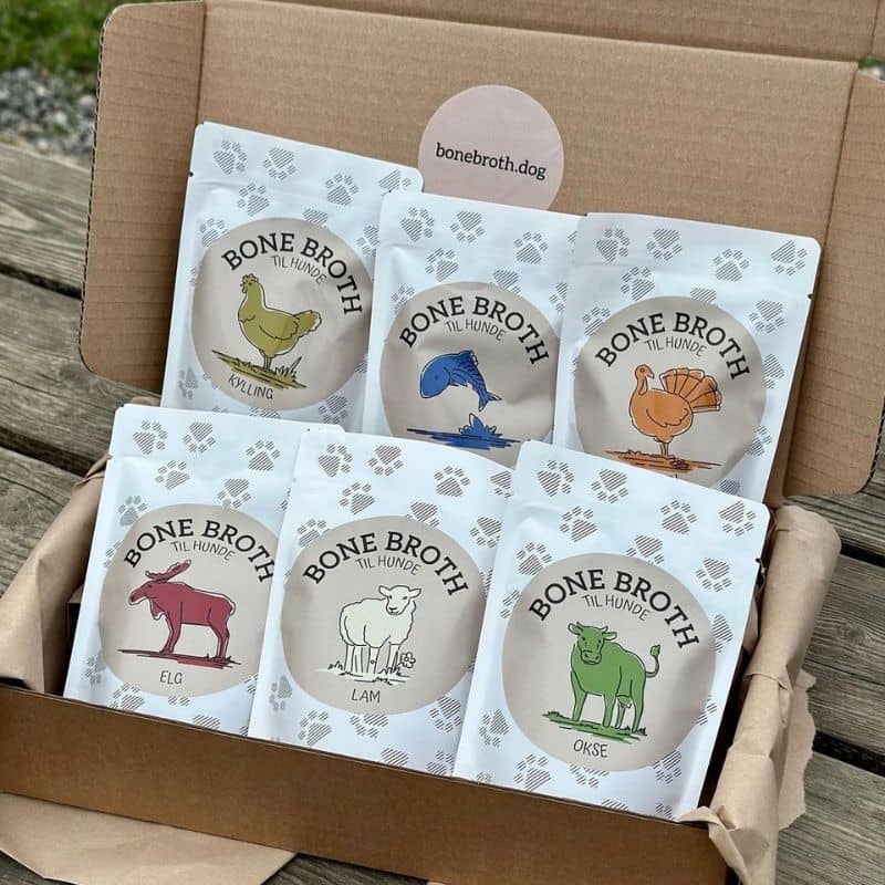 Bone Broth bouillon d'os pour chien aux nombreux bienfaits et source de collagène - coffret découverte