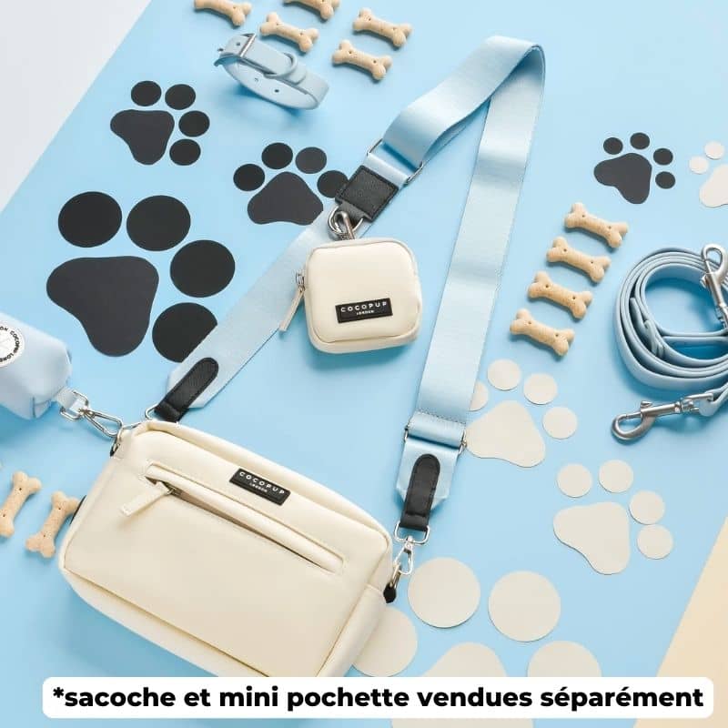Sacoche - Bag strap bleu ciel
