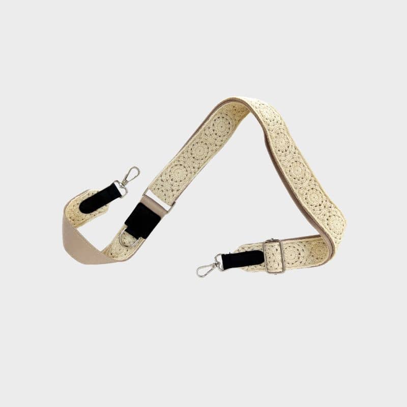 Anse pour sac viral dog walking bag de cocopup london en macramé beige