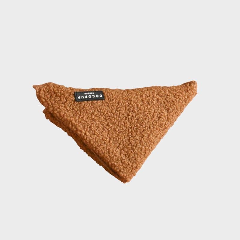Bandana pour chien teddy en caramel de Cocopup London