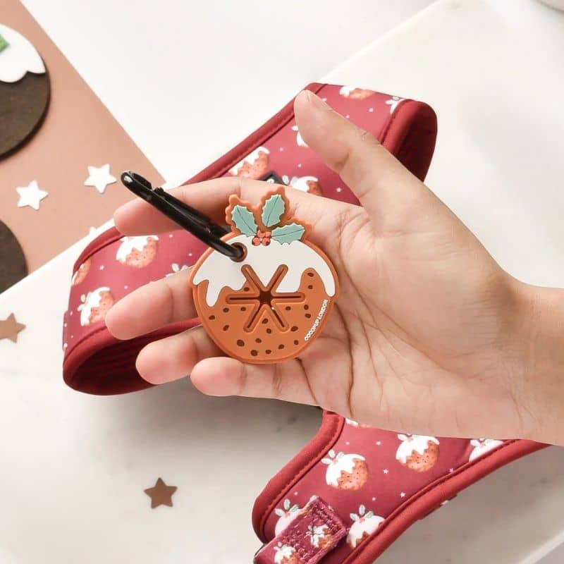 Accroche sac à déjection en forme de pudding de Noël de Cocopup