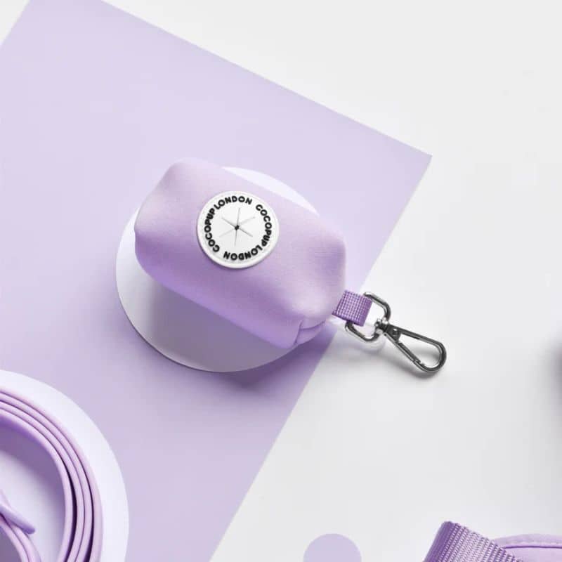 Poop bag holder de Cocopup London en violet parme