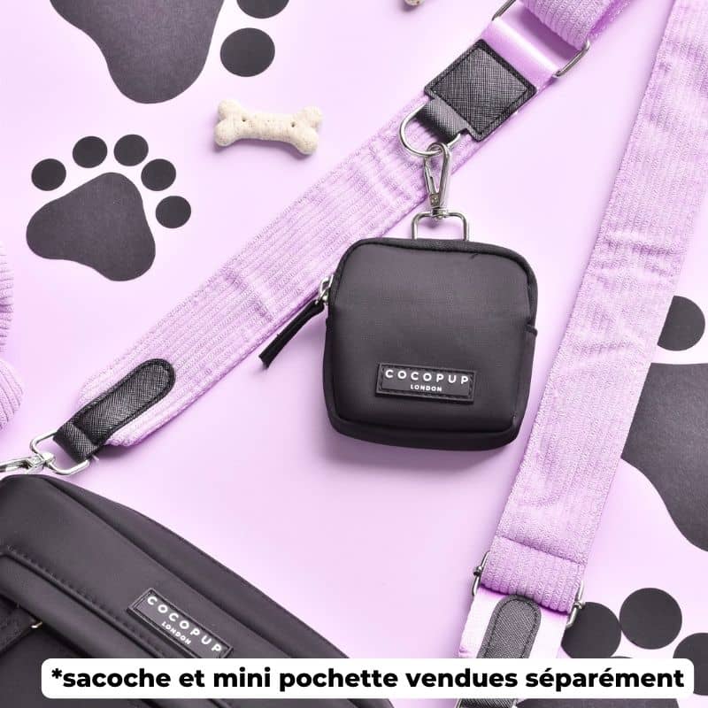 Anse en lilas pour dog walking bag de Cocopup London