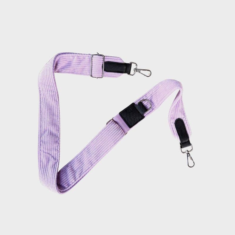 Anse pour Dog Walking Bag en lilac cord de Coconut Lane