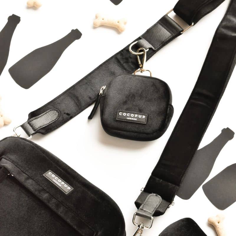 Sacoche - Bag strap velvet noir