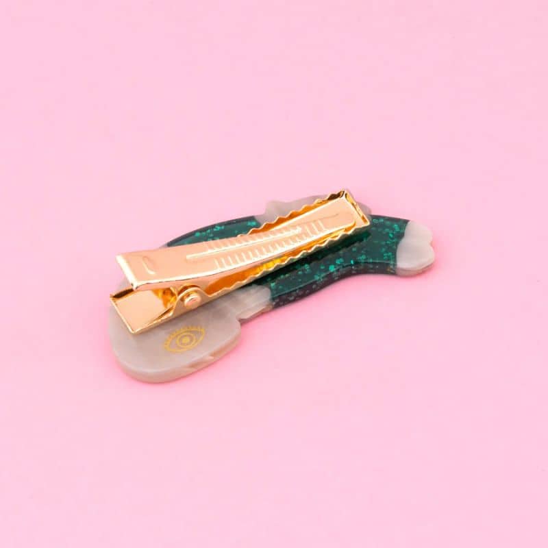 Barrette chat pull Coucou Suzette pour les cheveux clip doré