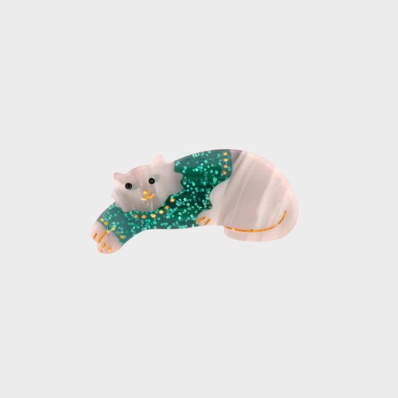 Barrette chat pull Coucou Suzette pour les cheveux