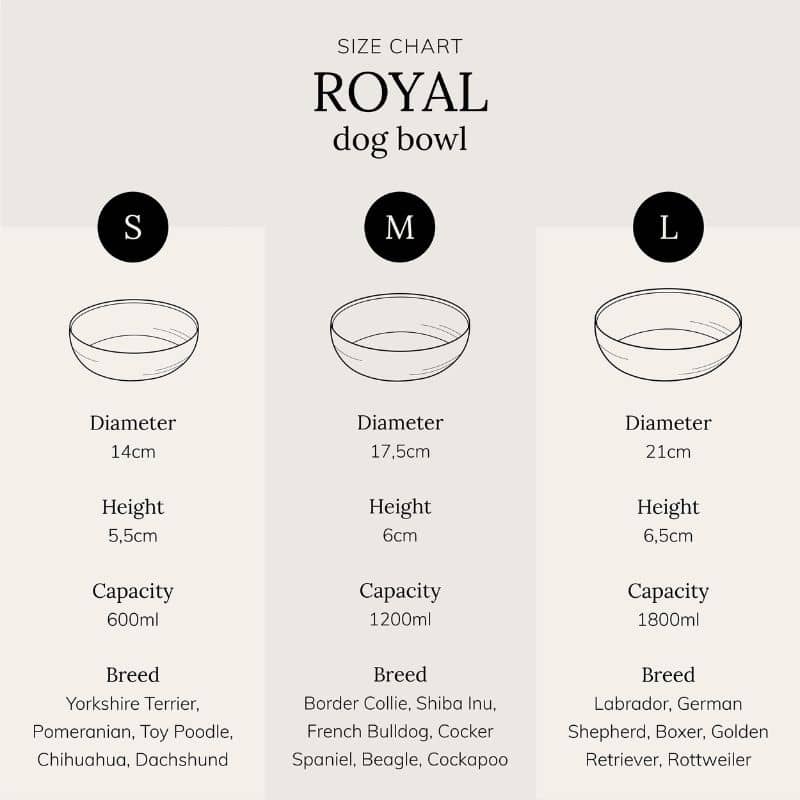 gamelle pour chien en acier inoxydable anthracite Royal dog bowl District 70 grande contenance 