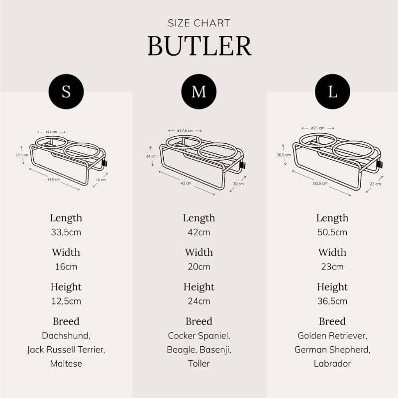 support de gamelle en acier compatible avec les gamelles en bambou District 70. Le Butler bowl stand permet de manger surélevé ce qui aide à la digestion 