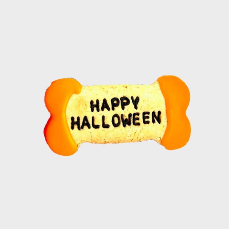 biscuit pour chien Hallowen en forme d'os Happy Halloween Dolci Impronte