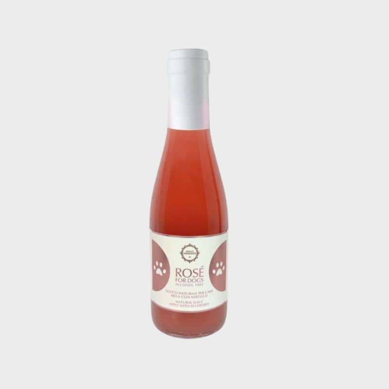bouteille de vin rosé pour chien Dolci Impronte