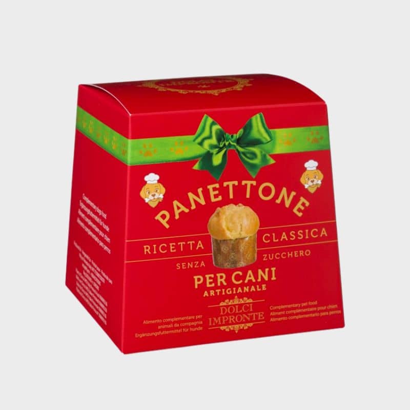 panettone pour chien à offrir à noel de Dolci Impronte