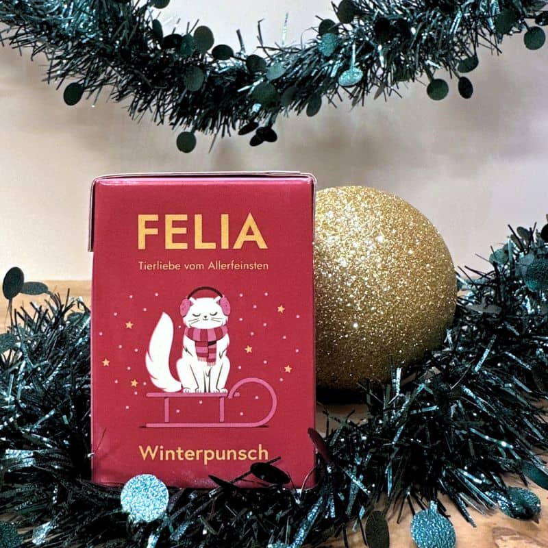 Pâtée pour chat gourmand idéal pour les fêtes Fred et Felia un véritable menu pour l'hiver