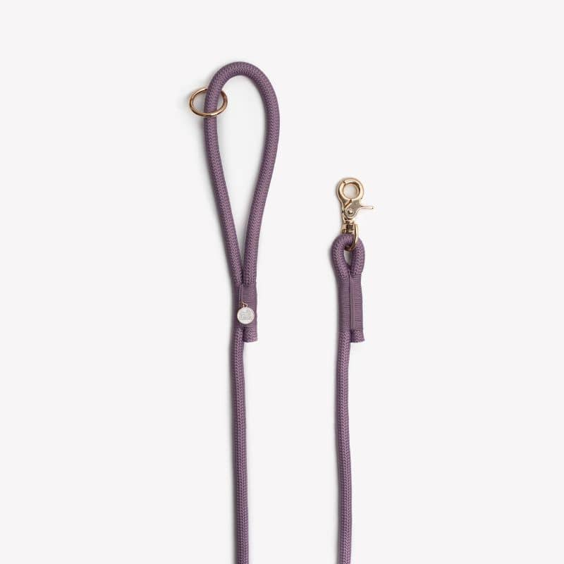 Poignée de la laisse pour chien de Furlou - pratique et confortable en mauve parme lilac