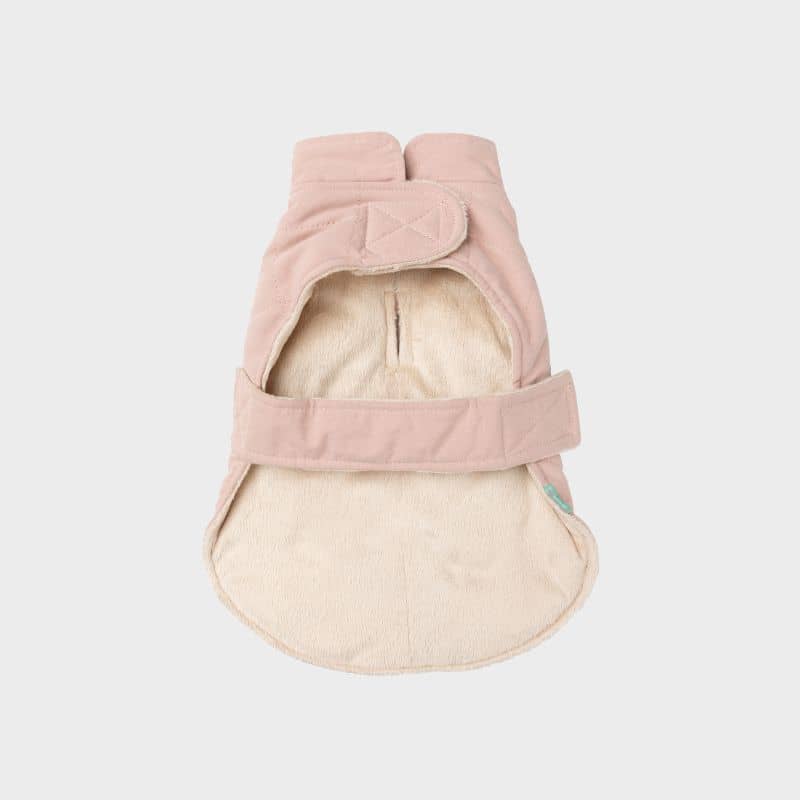 Manteau pour chien en rose avec intérieur tout doux chaud