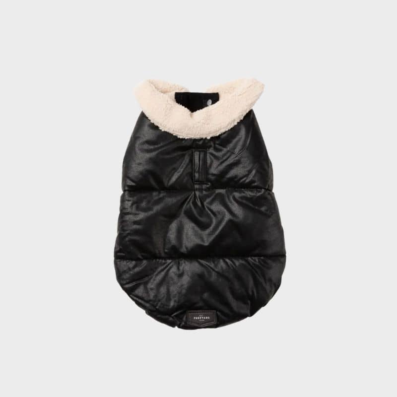 Doudoune pour chien tendance en similicuir de Fuzzyard - Sebastian