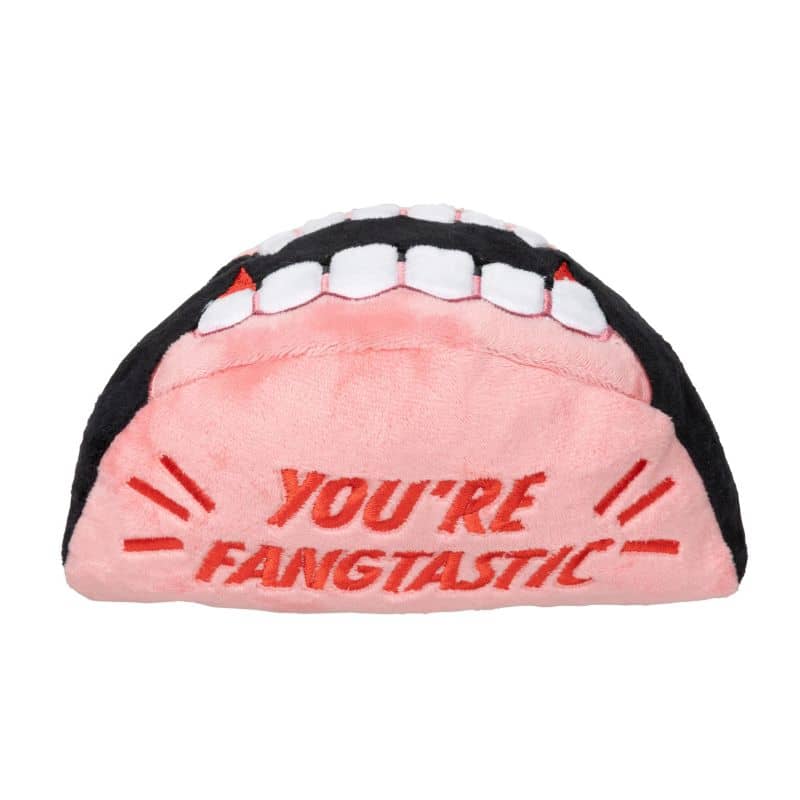 Jouet halloweeb pour chien Fuzzyard en forme de crocs de vampire " Dracs Denture"