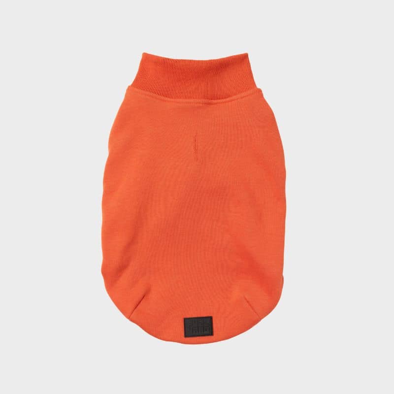 Sweat pour chien corail orange de Fuzzyard