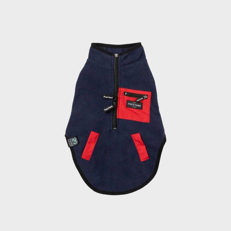 Veste polaire pour chien de Fuzzyard en bleu marine navy