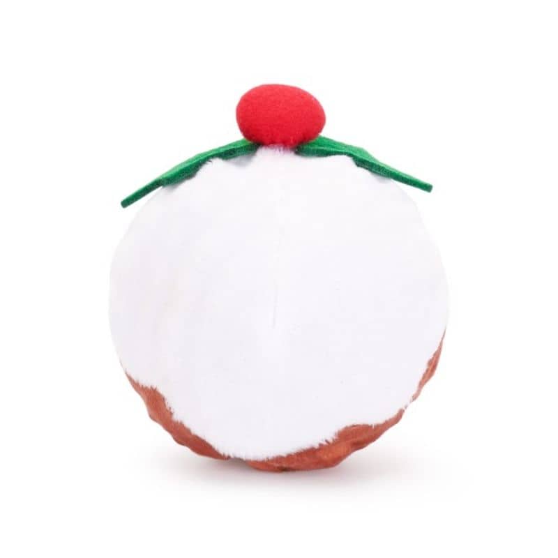 Jouet de Noel pour chien balle en peluche en forme de christmas pudding Hugsmart