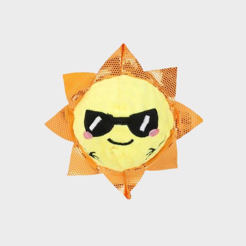 balle hugsmart en forme de soleil pour chien pour lancer 