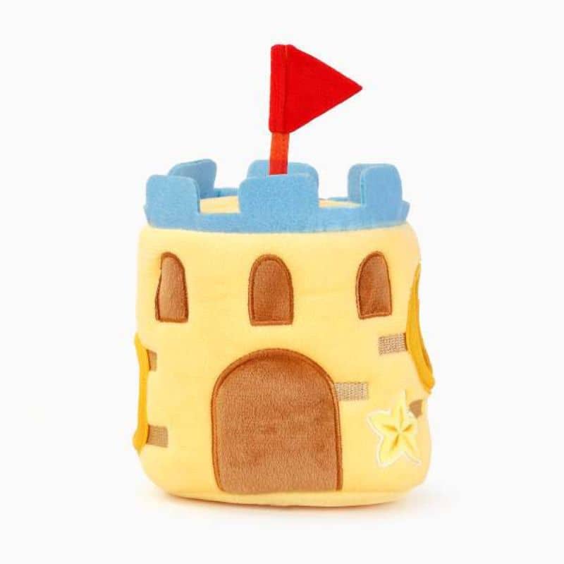 Jeu de fouille de la marque Hugsmart en forme de chateau de sable pour chien  beach Daze et la recherche de friandises