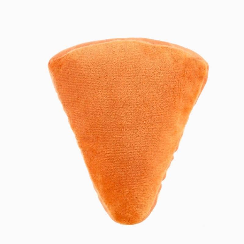 Détail du jouet pour chien en forme de part de pizza