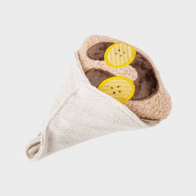 Jouet Lambwolf pour chien en forme de crêpe pour cacher des friandises