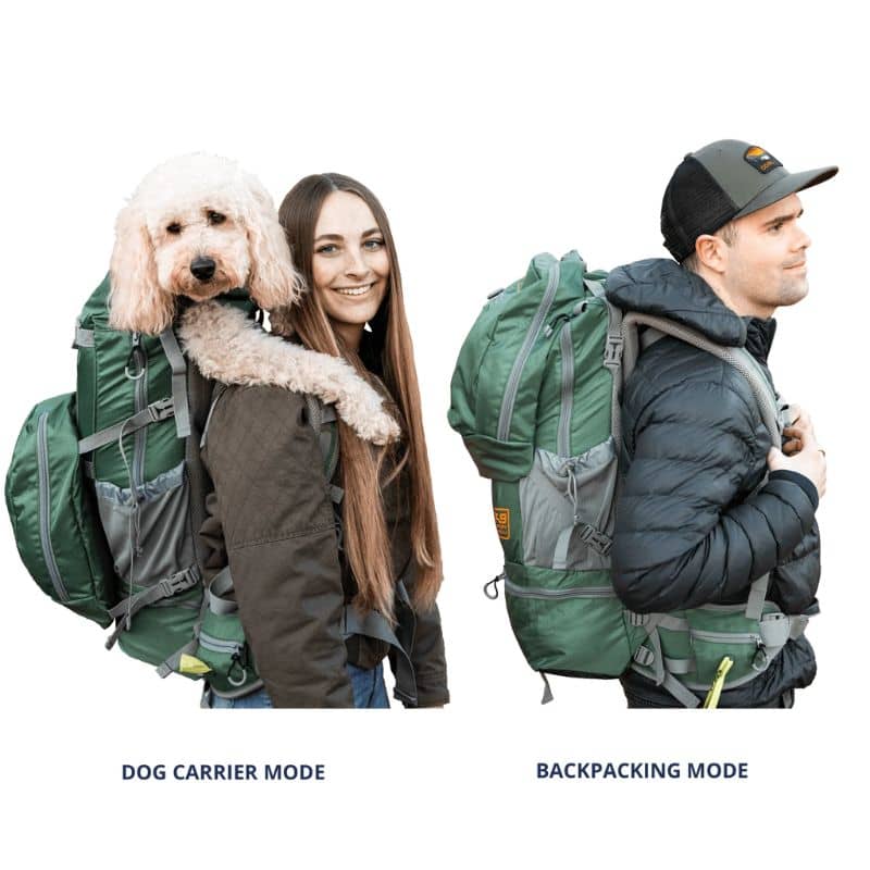 Sac à dos de transport et randonnée pour grand chien Kolossus K9 Sport Sack : permet de transporter le chien comme vos affaires jusqu'à 60L 