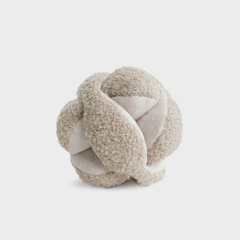 jouet interactif pour chien en forme de snuffle ball / balle de fouille avec cachettes à friandises Monti beige avoine Lambwolf