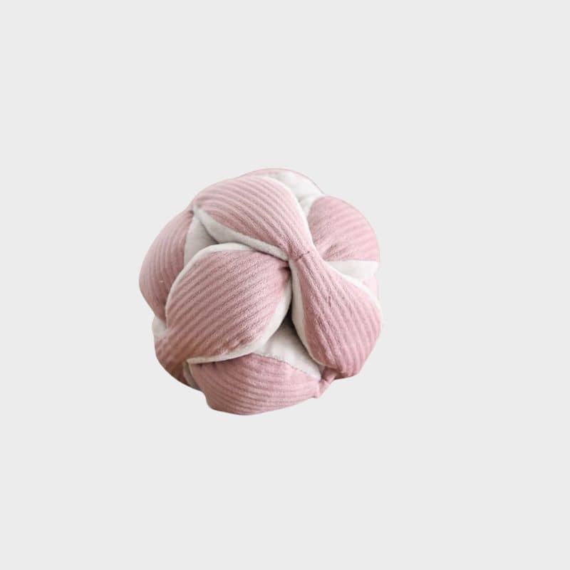 jouet interactif pour chien en forme de snuffle ball / balle de fouille avec cachettes à friandises Monti rose Lambwolf