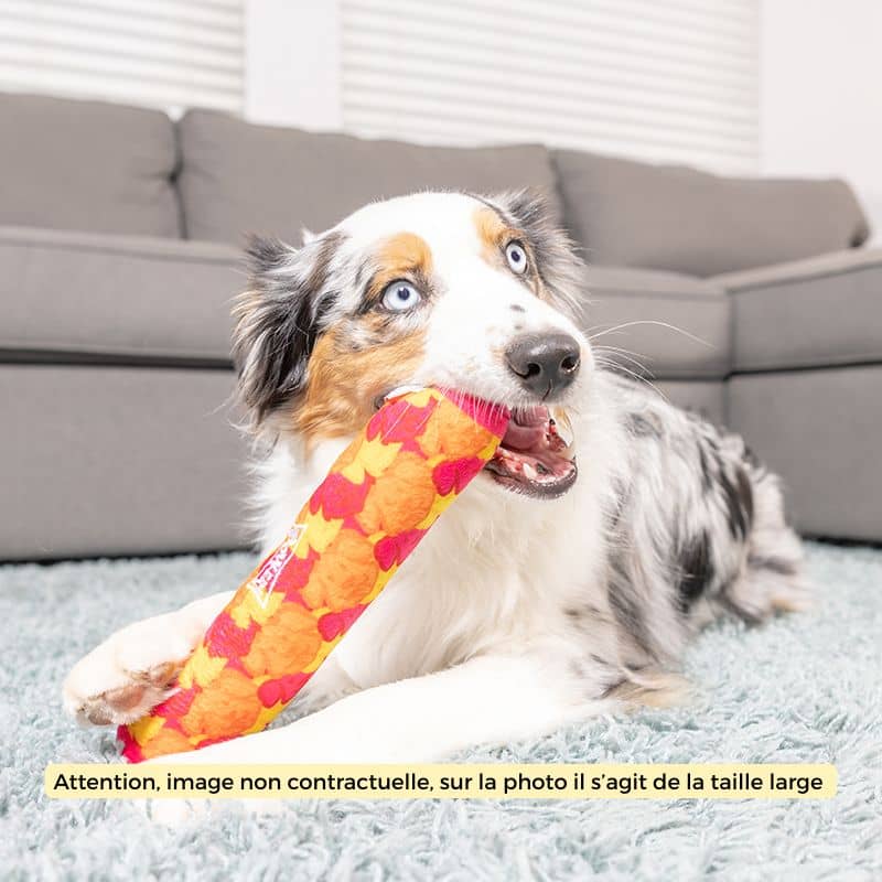 Jouet pour chien de la marque Lulubelles mentos muttos fluffy jeu avec squeaker couineur