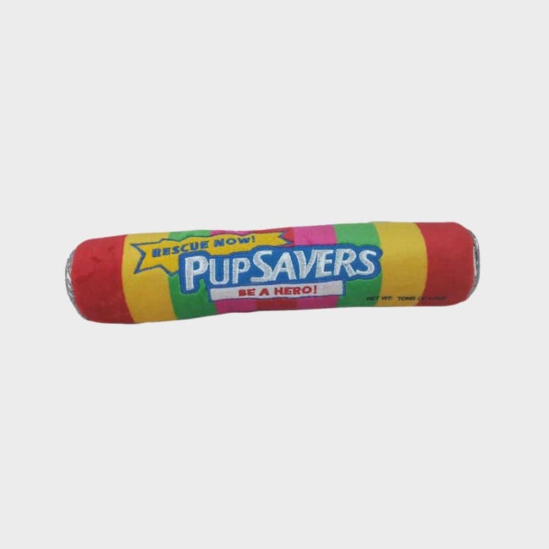 Jouet pour chien pupsavers de la marque Lulubelles en forme de bonbon