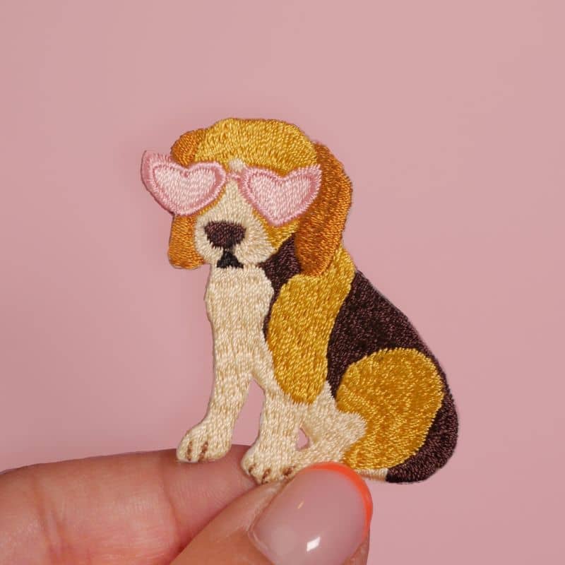 Patch thermocollant pour customiser bandana chien de Malicieuse - beagle