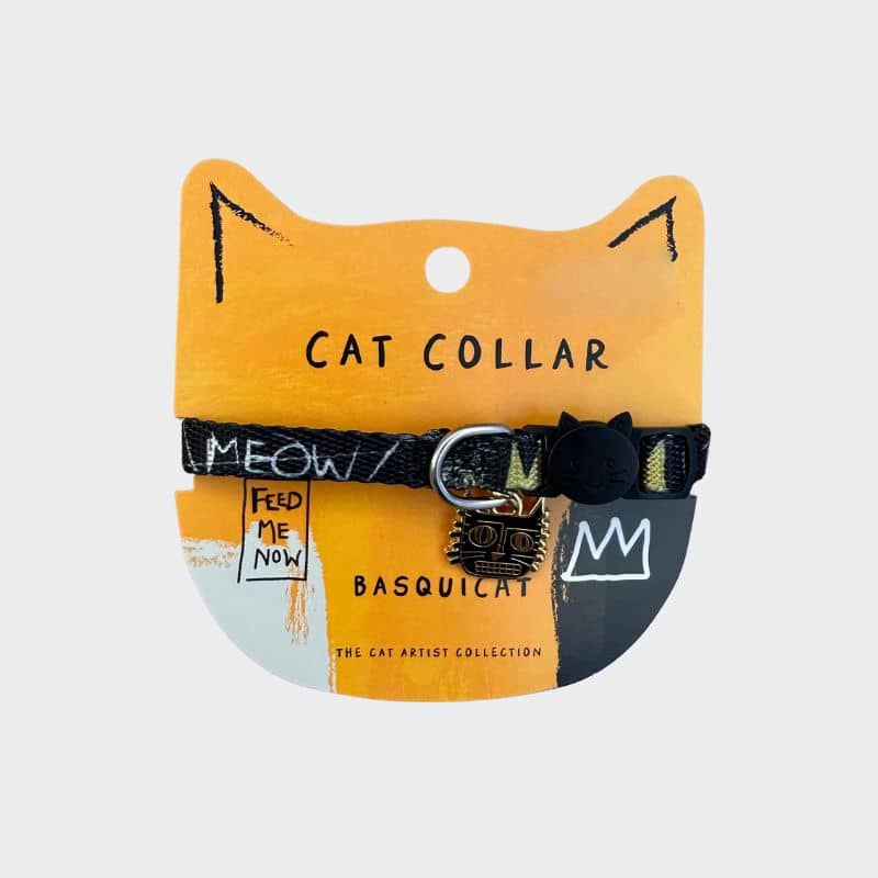 Collier pour chat avec médaille artiste Basquiat de Niaski