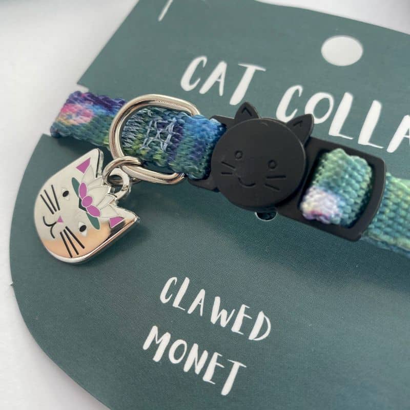 Détail de la médaille Claude Monet en chat de Niaski