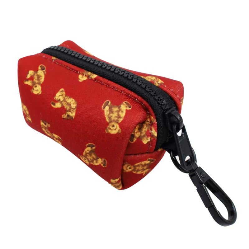 Distributeur de sac à déjection canine de la marque Pablo & Co motif henry bear ourson