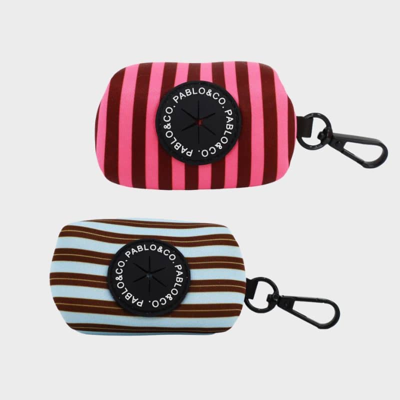 Distributeur sacs à déjection Pablo & Co - Rayures Sunday Stripes et Blushing Stripes