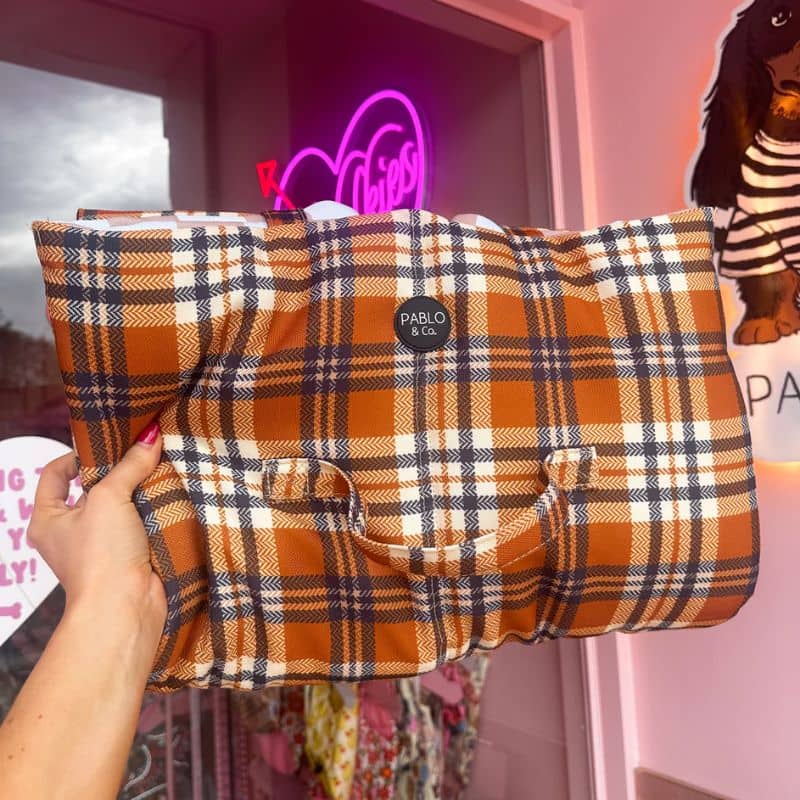 Travel mat voyage pour chien de Pablo & Co avec poignée