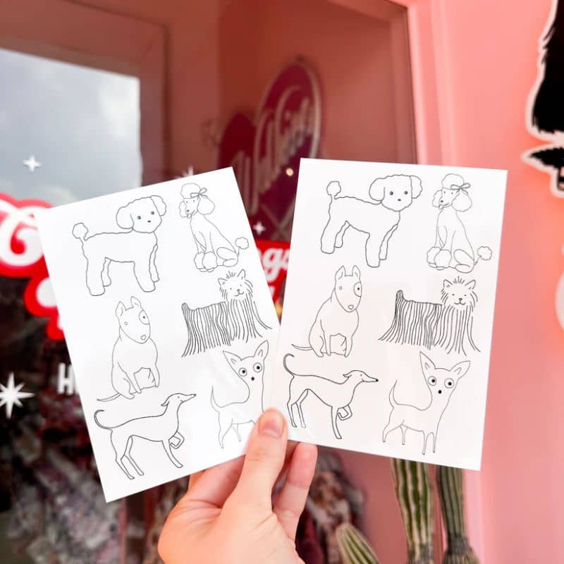 tatouage temporaire motif chien pablo & co - Doggies 