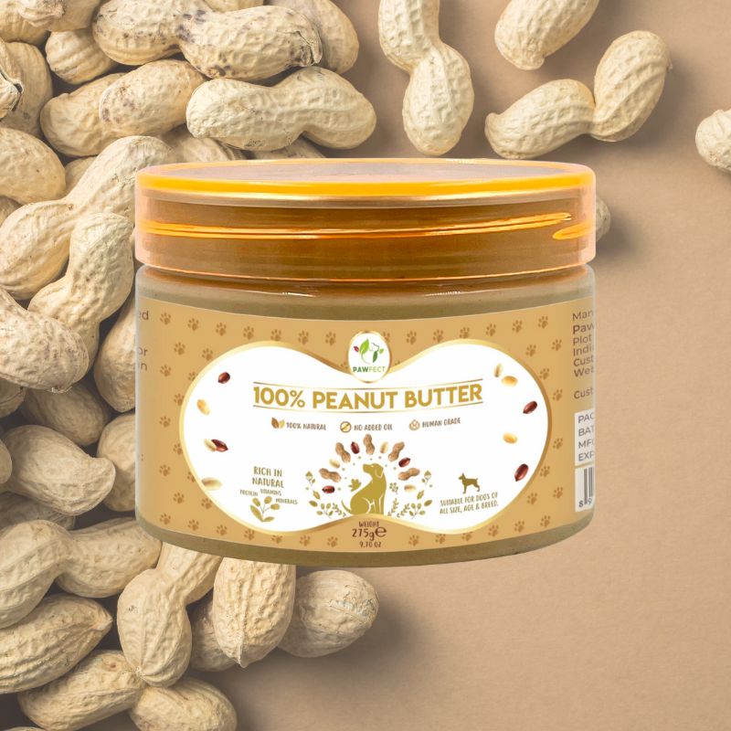 beurre de cacahuetes naturel pour chien peanut butter Pawfect idéal pour tapis de léchage et jouet d'occupation à remplir - 275 g 