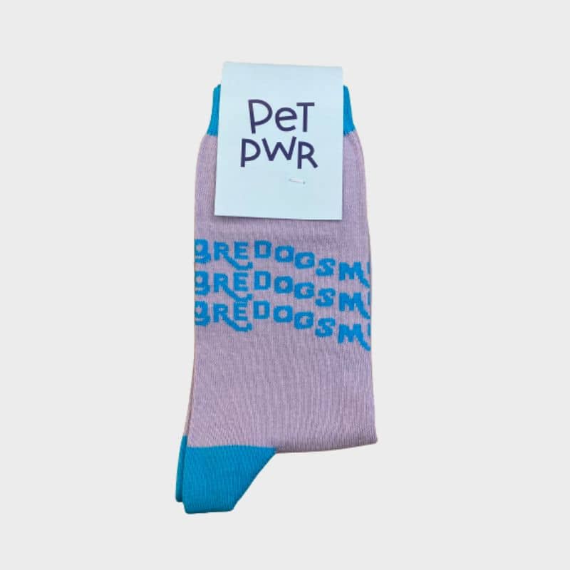 chaussettes taille unique fait main en Italie "More dogs more love" de la marque Pet Pwr