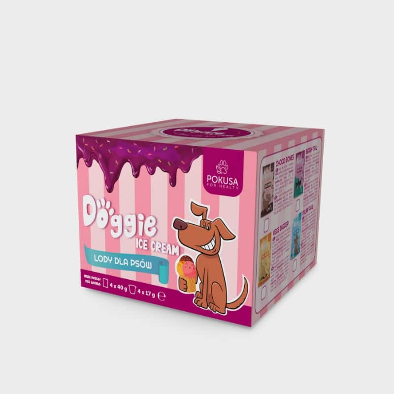 Glace pour chien Pokusa avec pot comestible