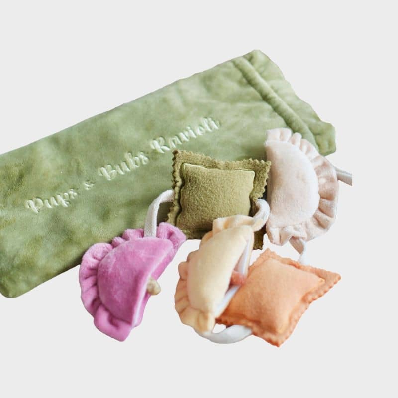Jouet interactif pour chien en forme de ravioli de pups & bubs