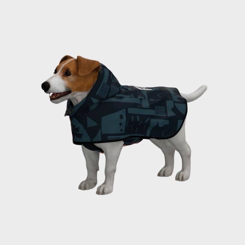 Imperméable pour chien forme poncho facile à enfiler